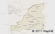 Shaded Relief 3D Map of Banteay Meanchey, lighten
