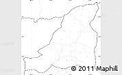 Blank Simple Map of Banteay Meanchey, no labels
