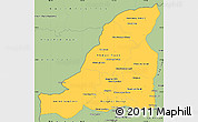 Savanna Style Simple Map of Banteay Meanchey