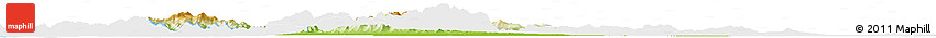 Physical Horizon Map of Battambang, single color outside