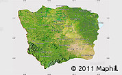 Satellite Map of Battambang, cropped outside