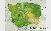 Satellite Map of Battambang, lighten