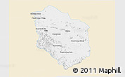 Classic Style 3D Map of Rattanak Mondul, single color outside