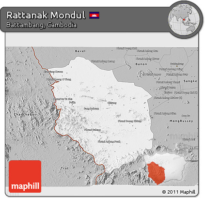 Gray 3D Map of Rattanak Mondul