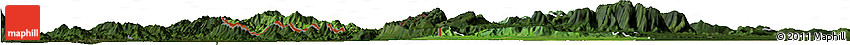 Satellite Horizon Map of Rattanak Mondul, darken