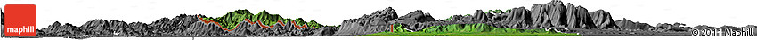 Satellite Horizon Map of Rattanak Mondul, desaturated