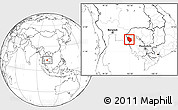 Blank Location Map of Rattanak Mondul, highlighted parent region