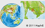 Physical Location Map of Rattanak Mondul