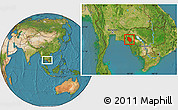 Satellite Location Map of Rattanak Mondul