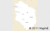 Classic Style Simple Map of Rattanak Mondul, single color outside