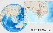 Shaded Relief Location Map of Cheng Prey