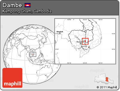 Blank Location Map of Dambe