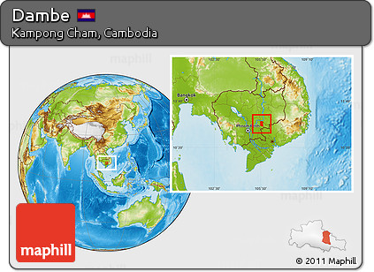 Physical Location Map of Dambe