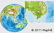 Physical Location Map of Dambe, highlighted parent region