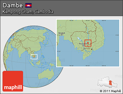 Savanna Style Location Map of Dambe