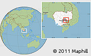 Savanna Style Location Map of Dambe, highlighted country, highlighted parent region