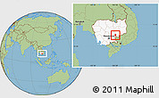 Savanna Style Location Map of Dambe, highlighted country