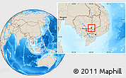 Shaded Relief Location Map of Dambe, highlighted parent region