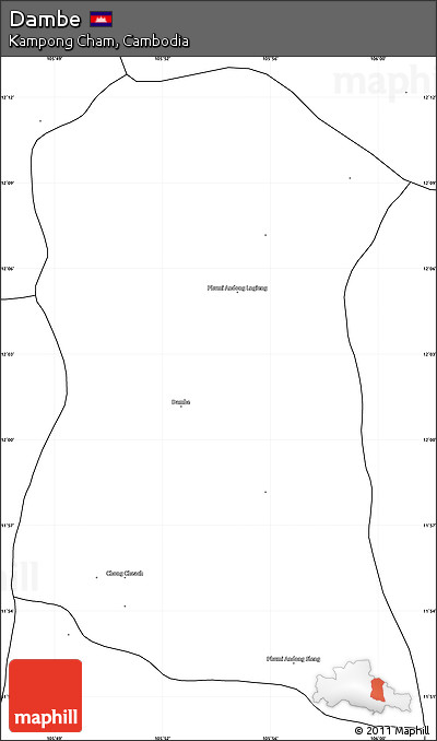 Blank Simple Map of Dambe