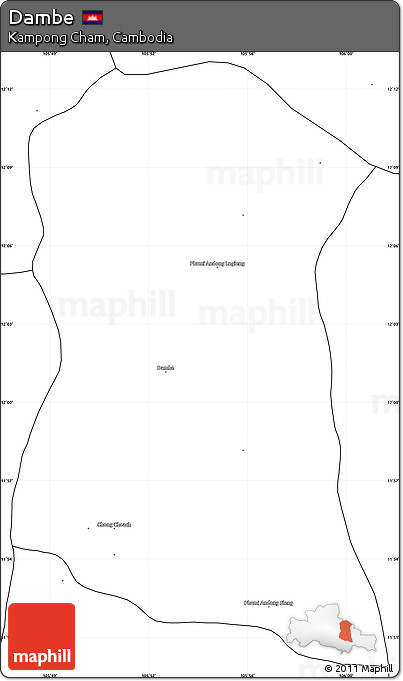 Blank Simple Map of Dambe
