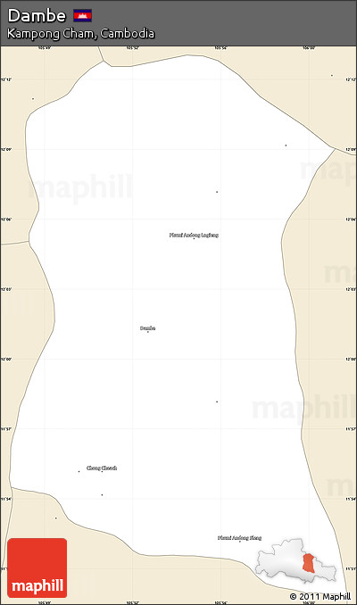 Classic Style Simple Map of Dambe