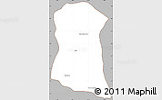 Gray Simple Map of Dambe, cropped outside