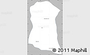 Gray Simple Map of Dambe, single color outside