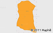 Political Simple Map of Dambe, cropped outside