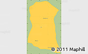 Savanna Style Simple Map of Dambe, single color outside