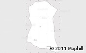 Silver Style Simple Map of Dambe, cropped outside