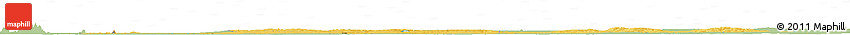 Savanna Style Horizon Map of Kampong Cham, single color outside