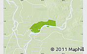 Physical Map of Kang Meas, lighten