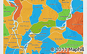 Physical Map of Kang Meas, political outside