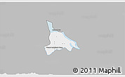 Gray 3D Map of Baribo, single color outside