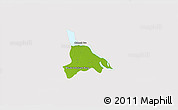 Physical 3D Map of Baribo, cropped outside