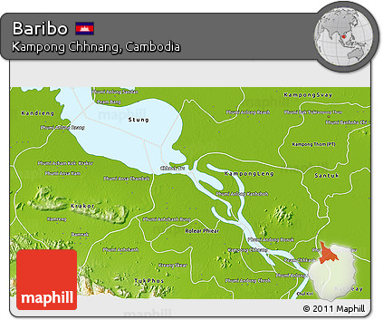 Physical 3D Map of Baribo