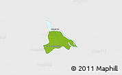 Physical 3D Map of Baribo, single color outside