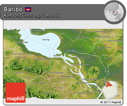 Satellite 3D Map of Baribo
