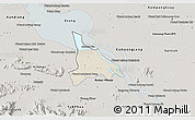 Shaded Relief 3D Map of Baribo, semi-desaturated