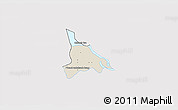 Shaded Relief 3D Map of Baribo, single color outside