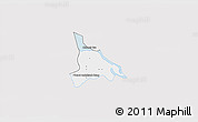 Silver Style 3D Map of Baribo, single color outside