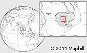 Blank Location Map of Baribo, highlighted country