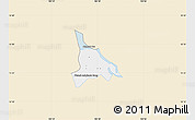 Classic Style Map of Baribo, single color outside