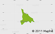 Physical Map of Baribo, single color outside