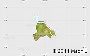 Satellite Map of Baribo, single color outside