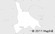 Silver Style Simple Map of Baribo