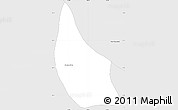 Silver Style Simple Map of Kampong Chhnang (PT)