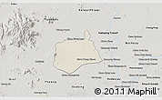 Shaded Relief 3D Map of Samaki Meanchey, semi-desaturated
