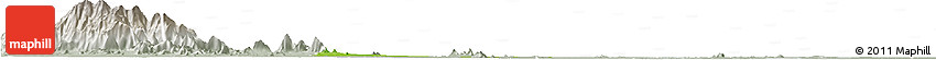 Physical Horizon Map of Samaki Meanchey, lighten, semi-desaturated