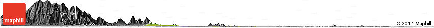 Satellite Horizon Map of Samaki Meanchey, desaturated